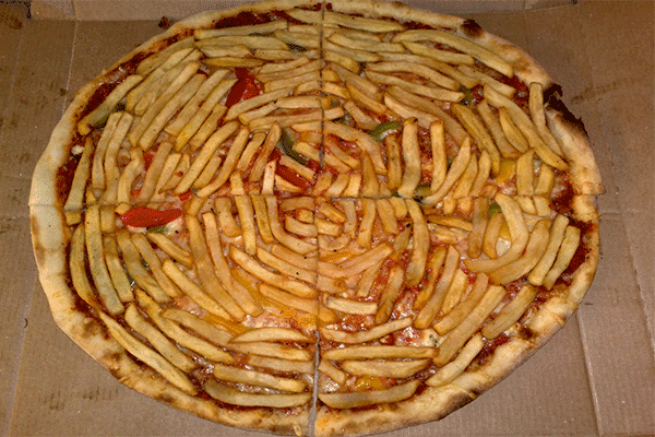 French Fries Pizza