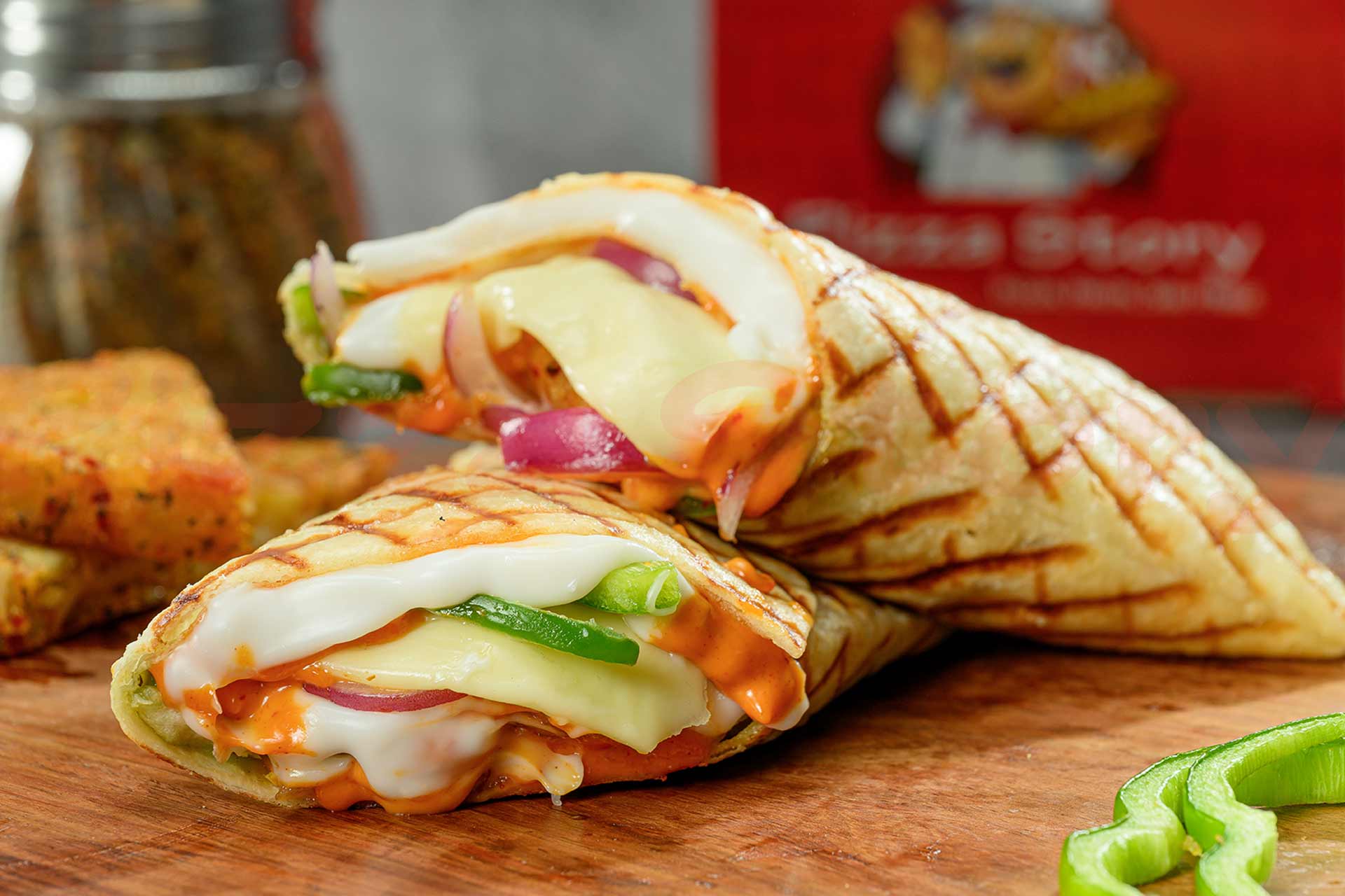 Cheesy Saucy Wrap