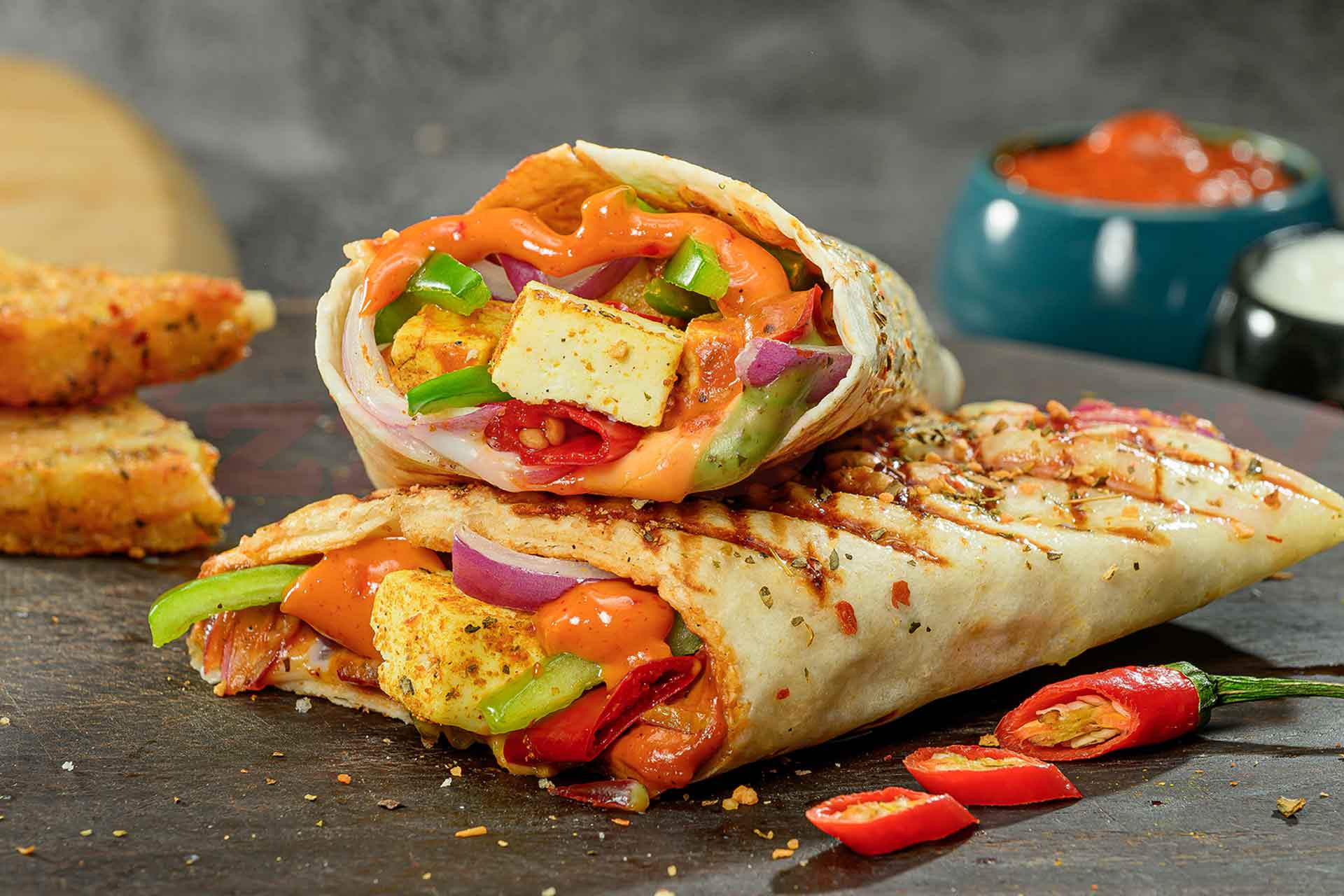 Spicy Paneer Wrap